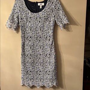 Belle Badgley Mischa Dress - Navy & White Size 2